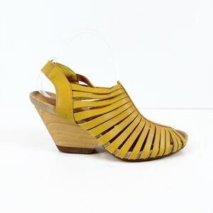 Camper Womens Rachael Strappy Leather Heels Size 40 US 9 Retro Rockabilly Pinup